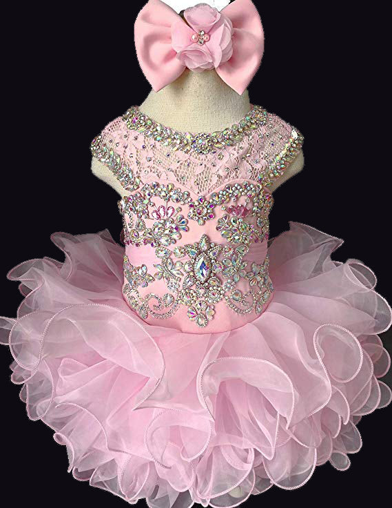 Little Girl Pink Cupcake Pageant Dress ...